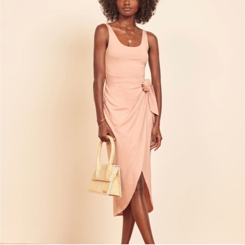 Reformation‎ jeans wrap dress